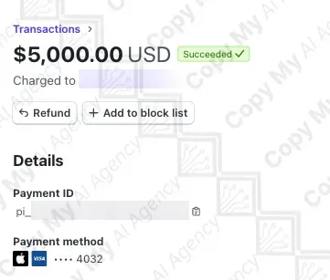 $5K Payment Screenshot 1